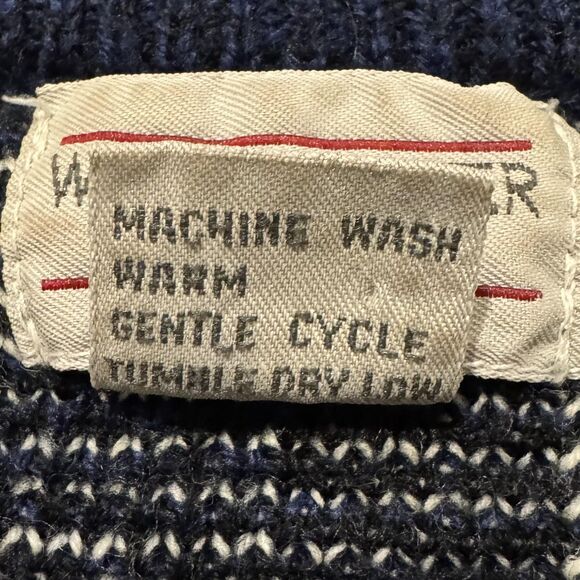 Vintage Westchester Classics Sweater Sz Large Retro Grandpa Geometric Knit 80s - Picture 4 of 8